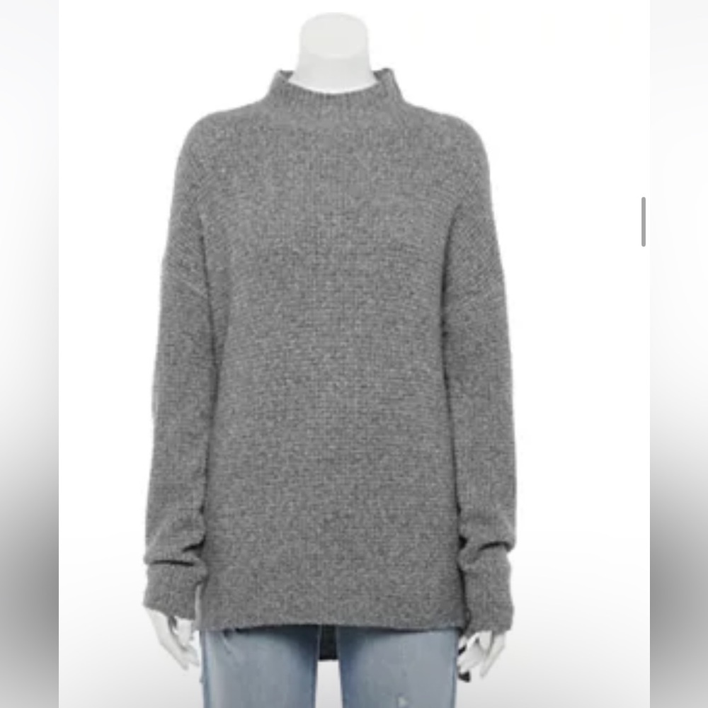 New Mockneck Tunic Sweater oversized XS